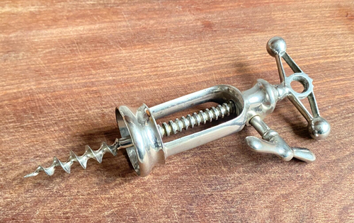 Antique 1876 French Cremalierre Rack Corkscrew Marked JP Jacques Perille - Picture 6 of 21