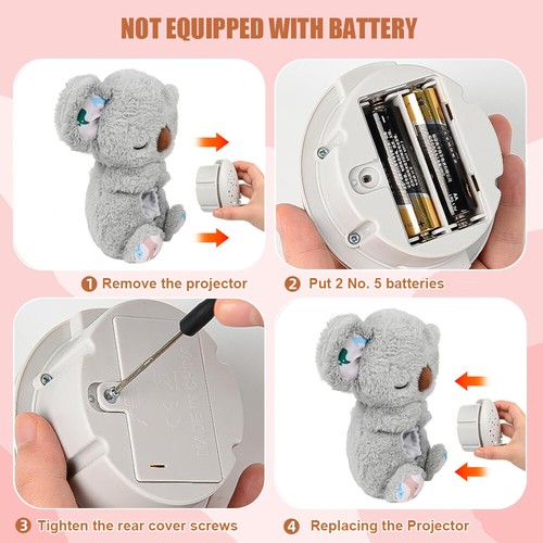 LED Sternenhimmel Projektor Schlafender Otter Kuscheltier mit Projektor Neu - Bild 19 von 24