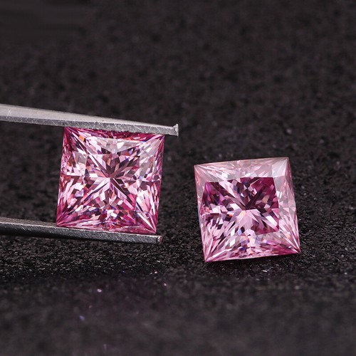 Piedra moissanita de 2 mm ~ 10 mm corte princesa diamante suelto prueba pasada gema color D VVS - Imagen 16 de 16