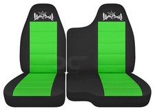 Car Seat Covers Blklime Green Mountain Fits 98-03 Ford Ranger 6040 Bench Seat