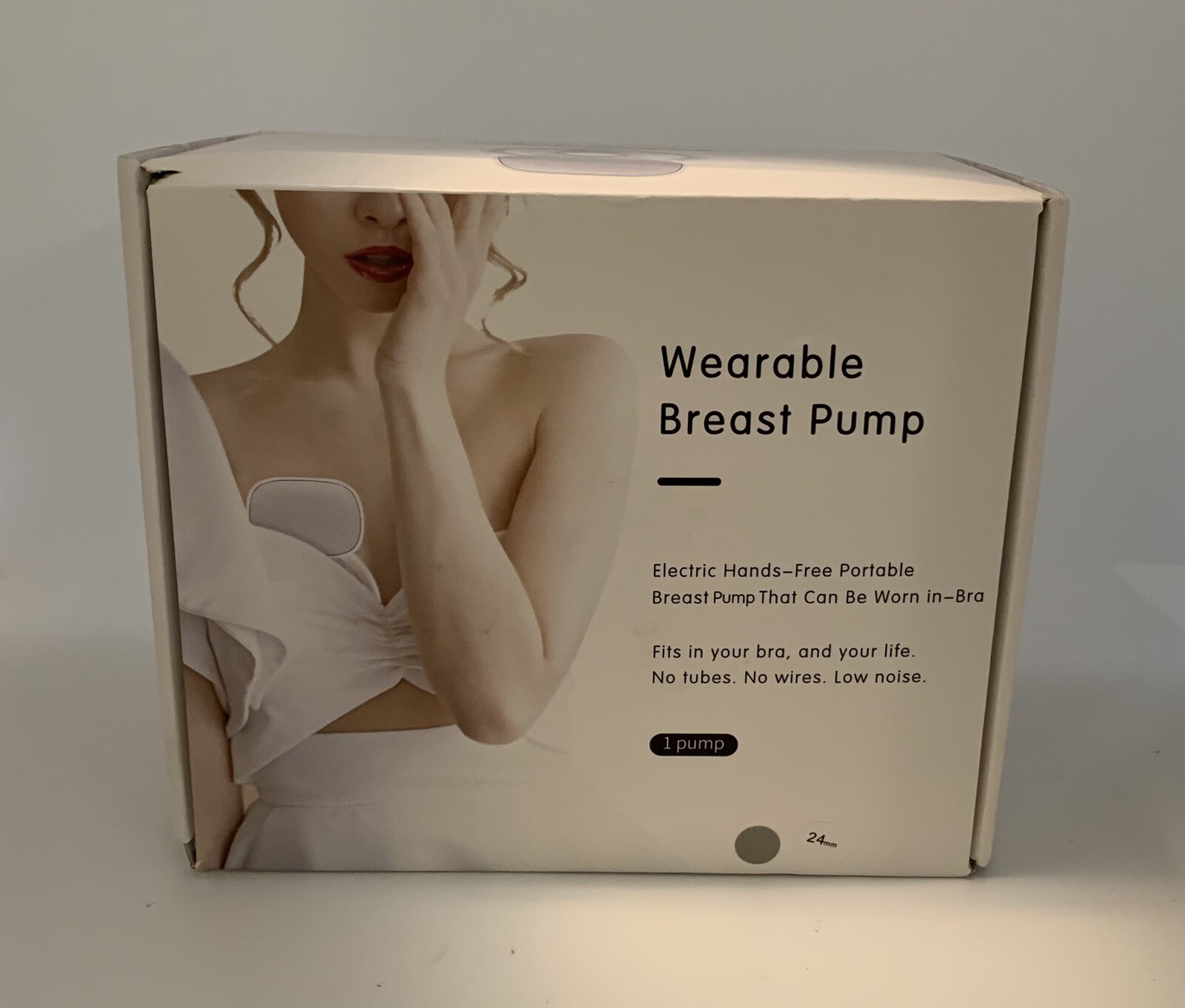 24mm Electric Hands-Free Wearable Breast Pump Fits in Bra Portable New-image