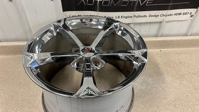 Corvette C6 Grand Sport Chrome OEM GM Factory Rear Wheel 19x12 