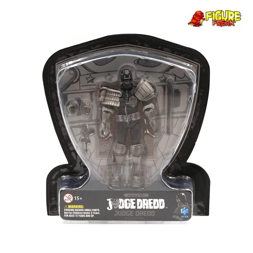 Hiya Toys Judge Dredd Black & White Judge Dredd 4.25" Action Figure (1:18 Scale)