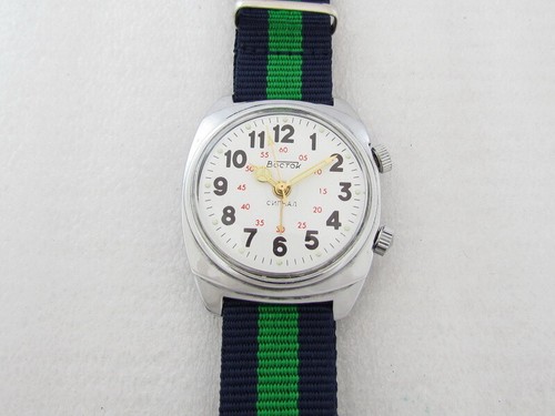 Vostok Poljot Signal Alarm Buzzing & Vibrates Vintage USSR Russian Men Watch