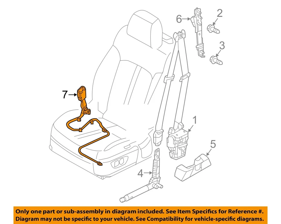 Used Front Left Seat Belt Front fits: 2015 Kia K900 driver buckle Front Left Gra - Изображение 3 из 4