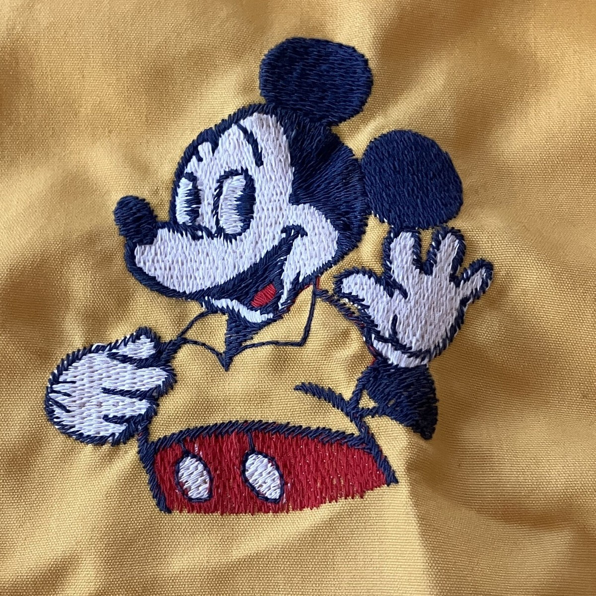 Vintage Walt Disney Productions Yellow Windbreaker Mickey