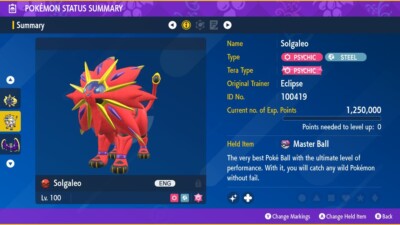 Pack Pokémon Lunala & Solgaleo Shiny Variocolor 6IV + Master Ball - Nintendo Switch