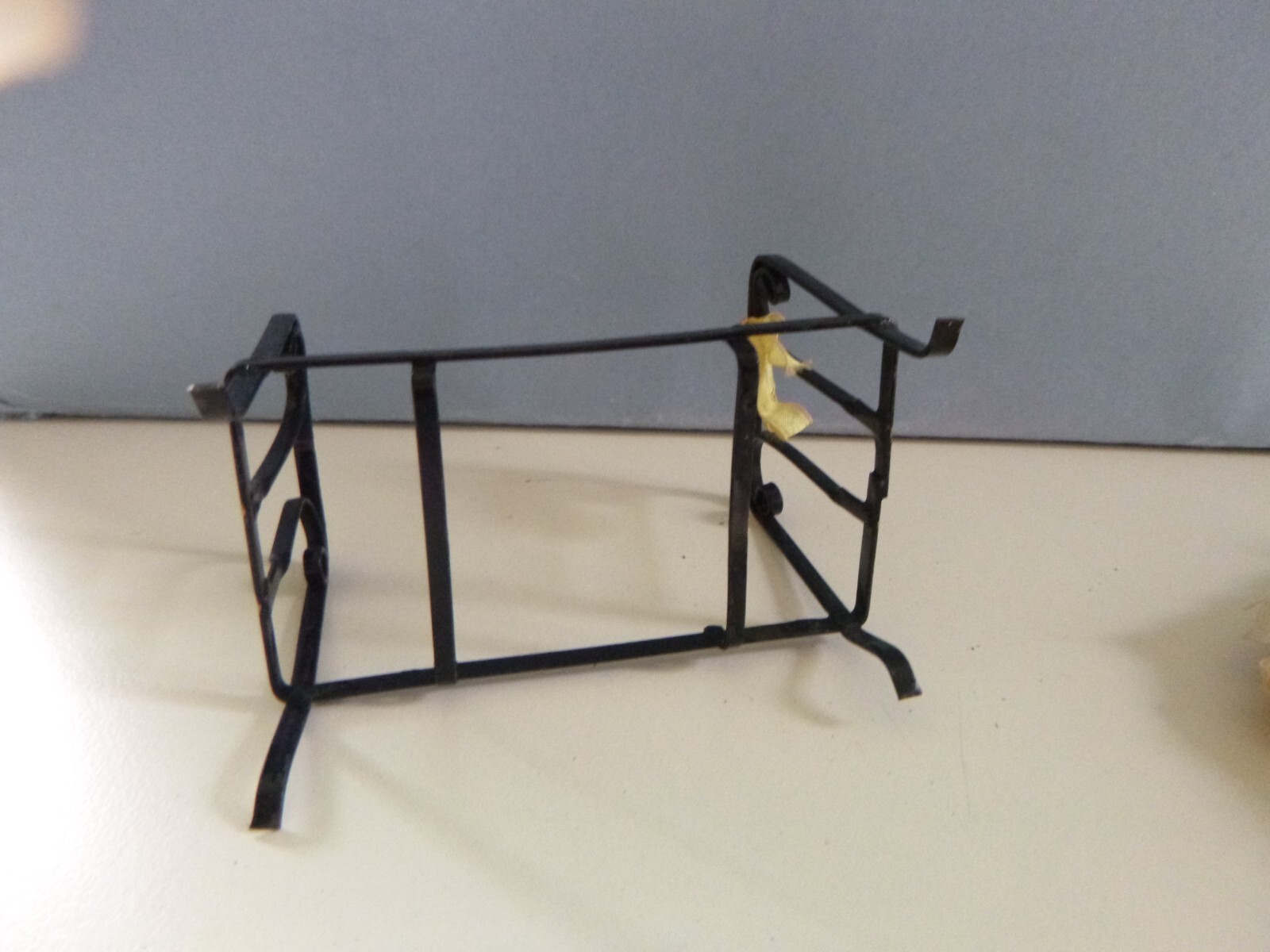 Vintage Antique Dolls' House Metal Bed And Bedding eBay