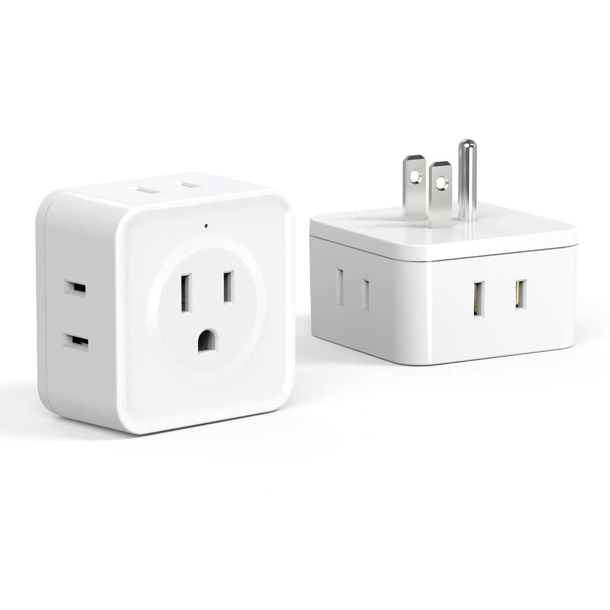 Electrical Outlet Extender Double Plug Adaptor 2 Way Multi Plugs
