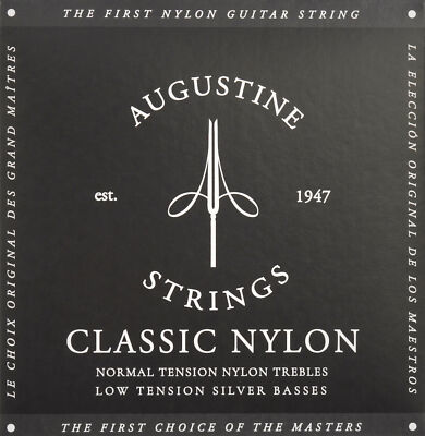 Satz Saiten Augustine Schwarz   Low Tension   für Klassik- bzw. Konzertgitarre 