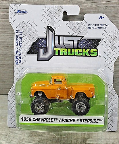 Jada Just Trucks 1958 Chevrolet Apache Stepside Pickup Wave 16 Diecast 1:64 NIB - 第 1/6 張圖片