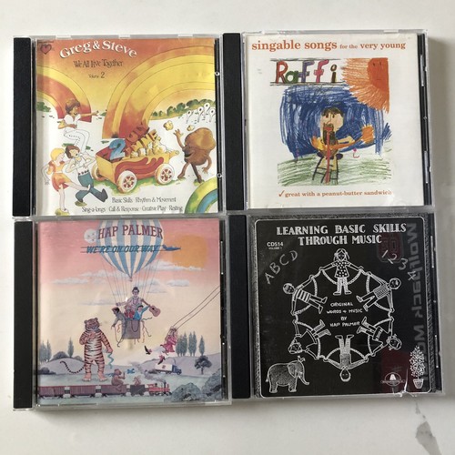 Lot 4 hap palmer raffi greg steve cd s learning basic skills