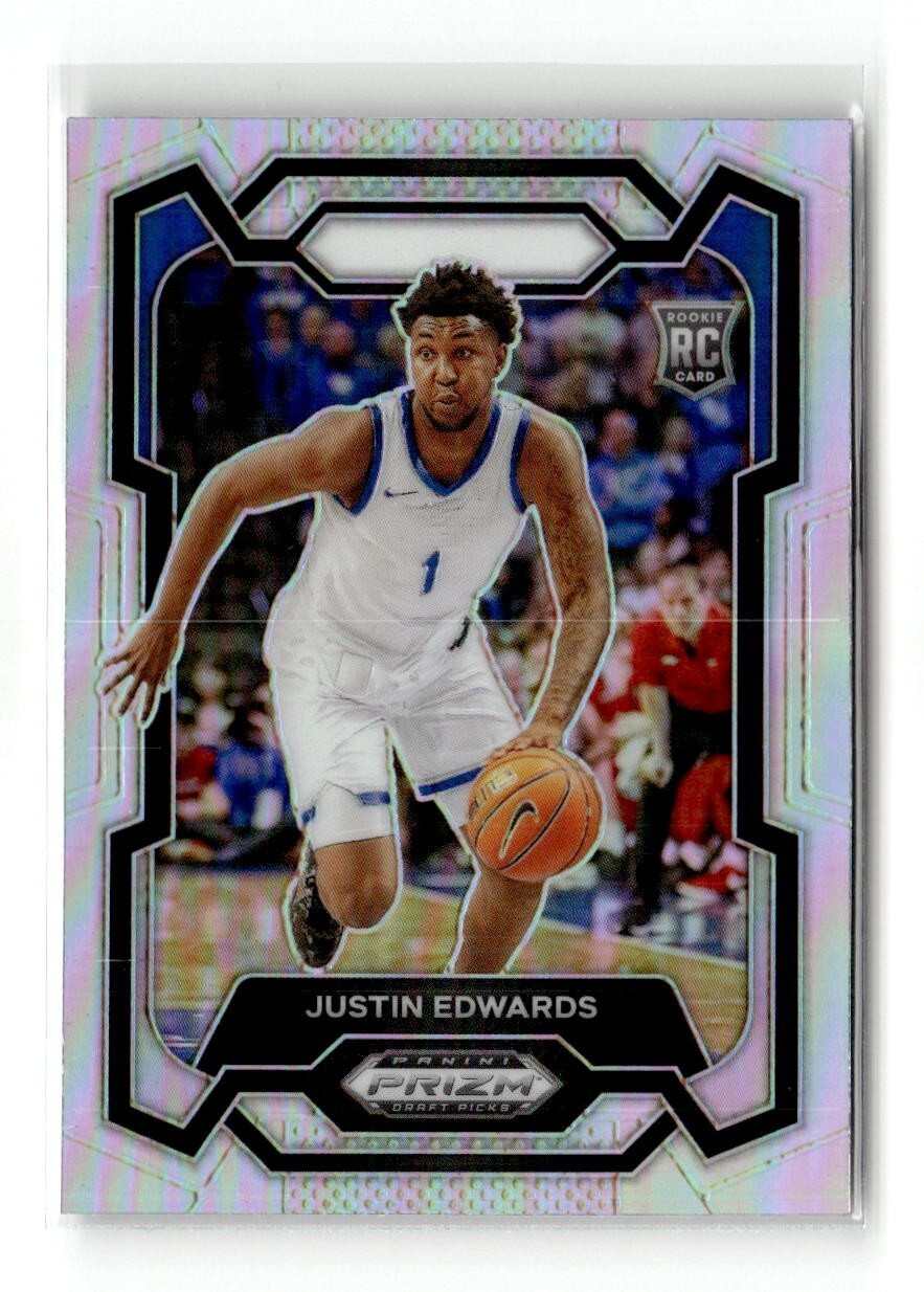 2024 Panini Prizm Draft - Silver Prizm #25 Justin Edwards (RC)