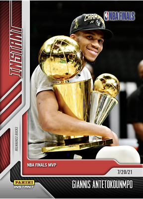 2020-21 GIANNIS ANTETOKOUNMPO NBA FINALS CHAMPIONS MVP PANINI