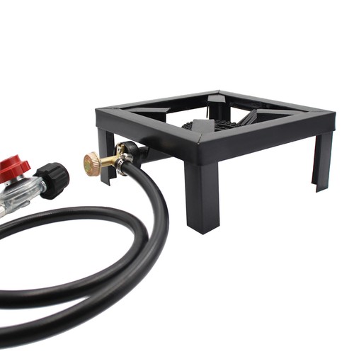 8000W Outdoor Camping Stove Burner Cast Iron Propane Gas LPG Stove + 1.5M Hose - Picture 5 of 8