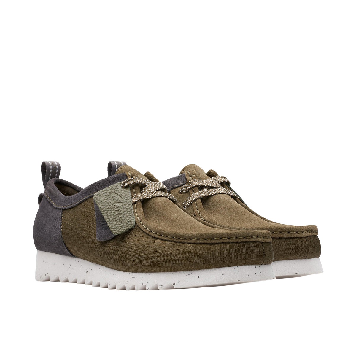 靴 Clarks WALLABEES Clarks Wallabee FTRE LO 26176226 Mens Green Oxfords & Lace