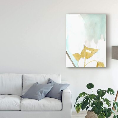NiB Trademark Fine Art Ginkgo on Dusty Teal III by Jennifer Goldberger $180 AR2
