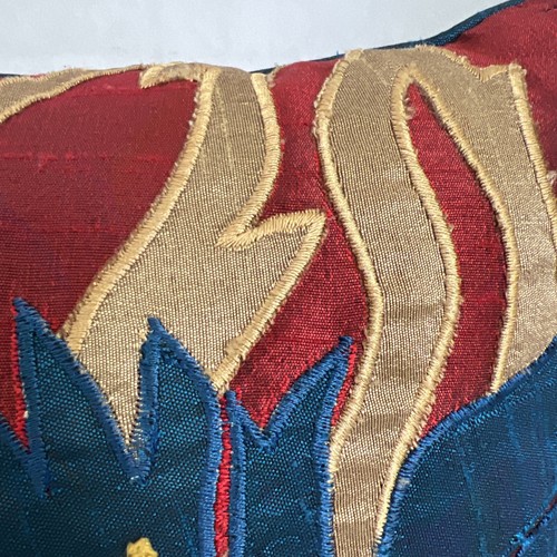 Beautifully Colorful Throw Pillow Embroidery - Picture 4 of 10