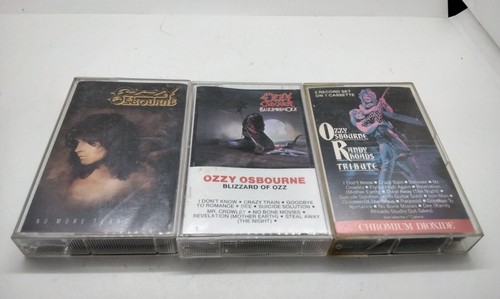 Ozzy Osbourne Randy Tribute No More Tears Blizzard Of Ozz 3 Cassette Lot - Picture 2 of 5