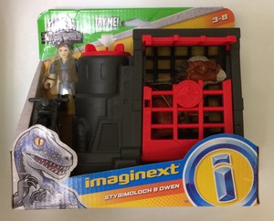 imaginext jurassic world stygimoloch and owen
