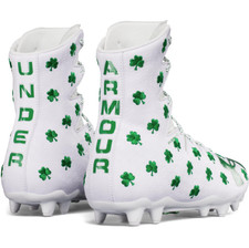 ua limited edition shamrock highlight lacrosse cleats