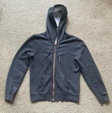 Tommy Hilfiger Hoodie Women's Gray Hooded Sweatshirt Full Zip Front Size M
