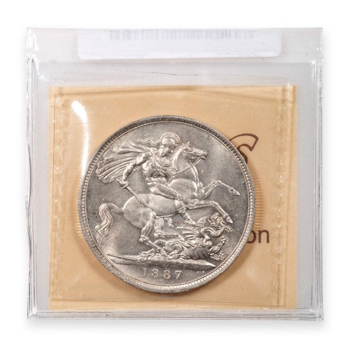 Great Britain Silver 1 Crown 1887 - Picture 2 of 2