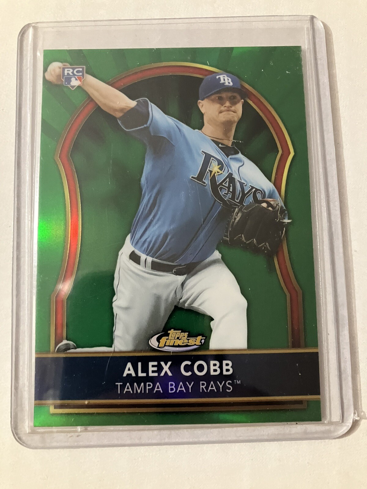 2011 Finest Green Refractors #81 Alex Cobb /199