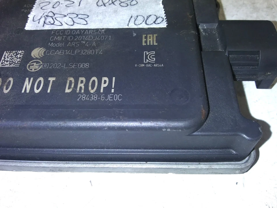 28438-6JE0C Infiniti QX80 2019-2021 cruise distance sensor - Image 2 of 4