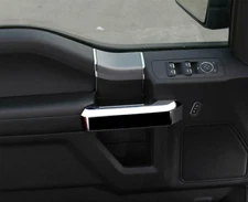 Molded Chrome Interior Door Handle Pull Cover Trim Set For 17-22 Ford F250 F350