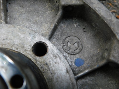1970's BMW R90/6 Motorcycle Airhead Rear Wheel Spokes and small chip on Hub 20" - Picture 3 of 12