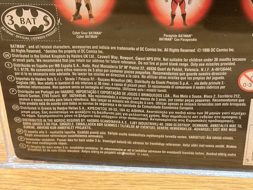 1996 GIOCHI PREZIOSI Batman The Animated Series BATCYCLE Ultra Rare - Graded 85% - Picture 10 of 12