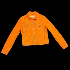 New Look Yes Yes London Size 12 Orange Denim Jacket