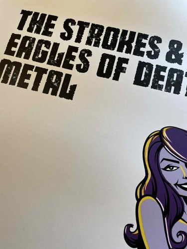 The Strokes Eagles of Death Metal Konzert Poster Seattle 2006 1/1 Testdruck - Bild 3 von 7