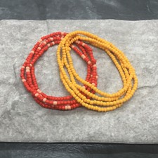 2 PC Handcrafted Waist Beads Jewelry African Bohemia Bracelets Anklet New 4711