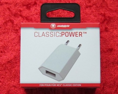 Original Snakebyte Classic Power für NES Mini USB Adapter/Netzteil, Neu OVP
