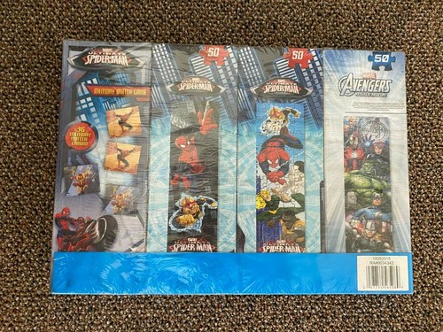 Marvel Avengers Packung (3) 50 Stck. Tower Puzzles und (1) 36 Memory Match Karten Neu in Verpackung - Bild 2 von 5