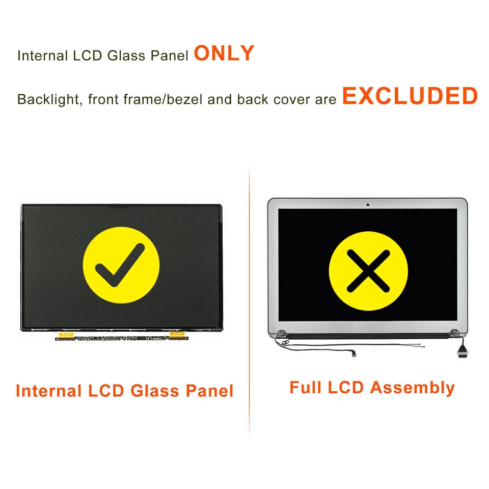 13" Inner LCD Display Panel for Macbook Air A1369 A1466 1440×900 Non-Backlight - Bild 2 von 4