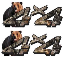 2 Pack 4x4 Bear Camo Decal Chevy Silverado Gmc Dodge Ram Ford Sierra Truck 2 Pack 4x4 Bear Camo Decal Chevy Silverado Gmc Dodge Ram Ford Sierra Truck