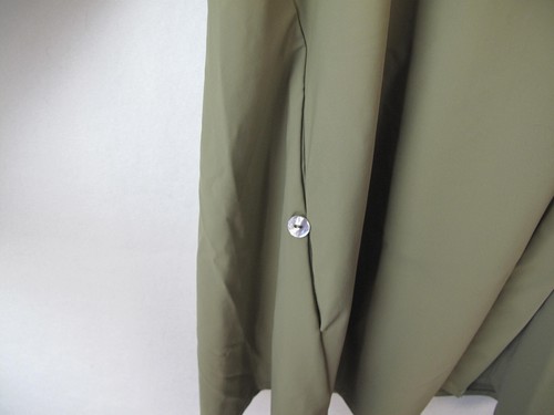 Marla Wynne Button Down Long Sleeve Olive Green Shirt Tunic/Blouse Size L E-28 - Picture 5 of 9