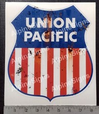 Vintage Union Pacific Railroad distressed railway train sticker decal