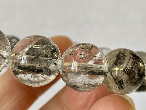 7.7" "Superb Clarity/AAAAA"~ New York Herkimer Diamond Quartz Bracelet A1409 - Picture 8 of 10