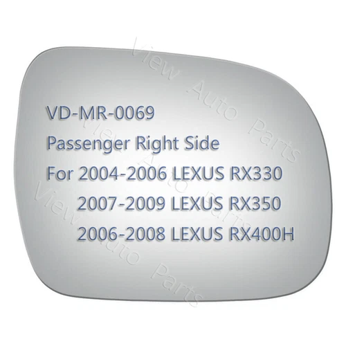 Mirror Glass+Adhesive for 2006 2007 2008 2009 Lexus RX330 RX350 Right Side RH