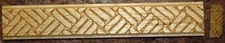 20 feet of 1" Wide Embossed Wood Moulding (5 pieces 48" long) #143