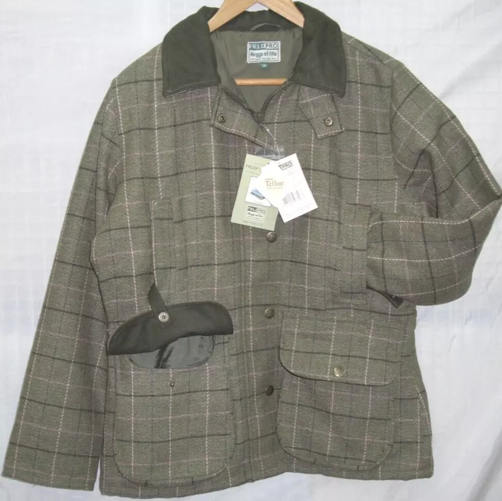 Hoggs of Fife Ladies FieldPro Waterproof Tweed Shooting Coat size