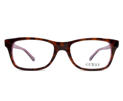 Guess Eyeglasses Frames GU2518 052 Tortoise Purple Rectangle Full Rim 50-17-135