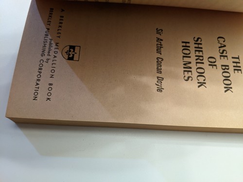 Sir Arthur Conan Doyle THE CASE BOOK OF SHERLOCK HOLMES Berkley 1964 10th print - Foto 6 di 7