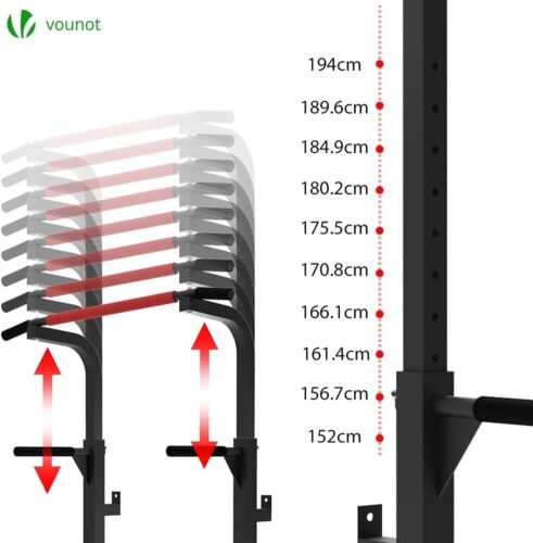 VOUNOT Power Tower Dip Station mit Klimmzugstange für Home Gym Krafttraining - Bild 4 von 5