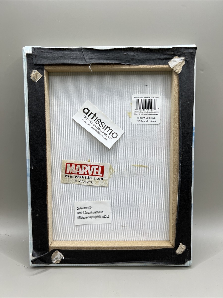 Artissimo Marvel Avengers Wall Canvas. Size 6.5in X 8.5in. | eBay