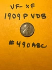 New Listing(1) 1909 VDB 09VDB Lincoln Wheat Penny - Very Fine EX Fine Buyer grade #490ABC